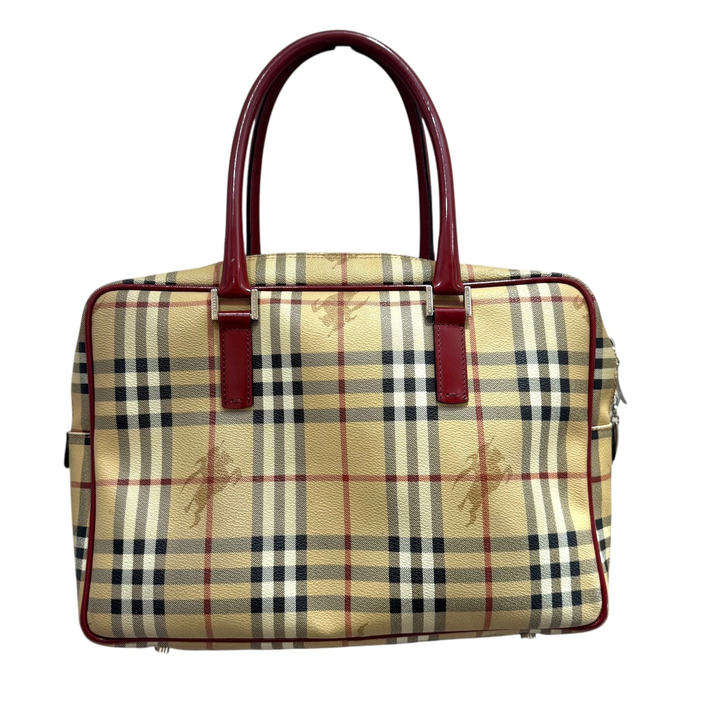 Burberry Nova Check and Red Bag