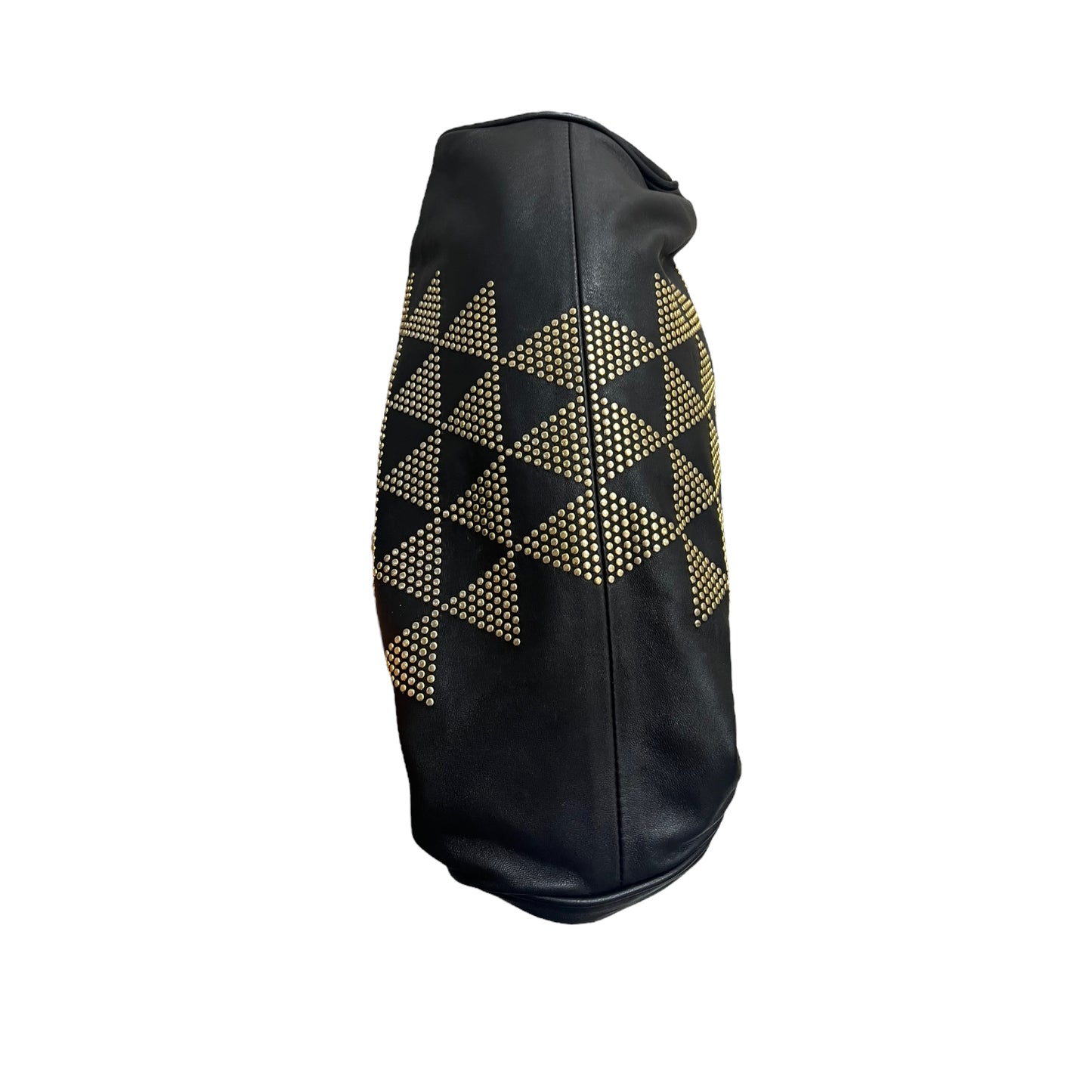 Jimmy Choo Black and Gold Studded Bag