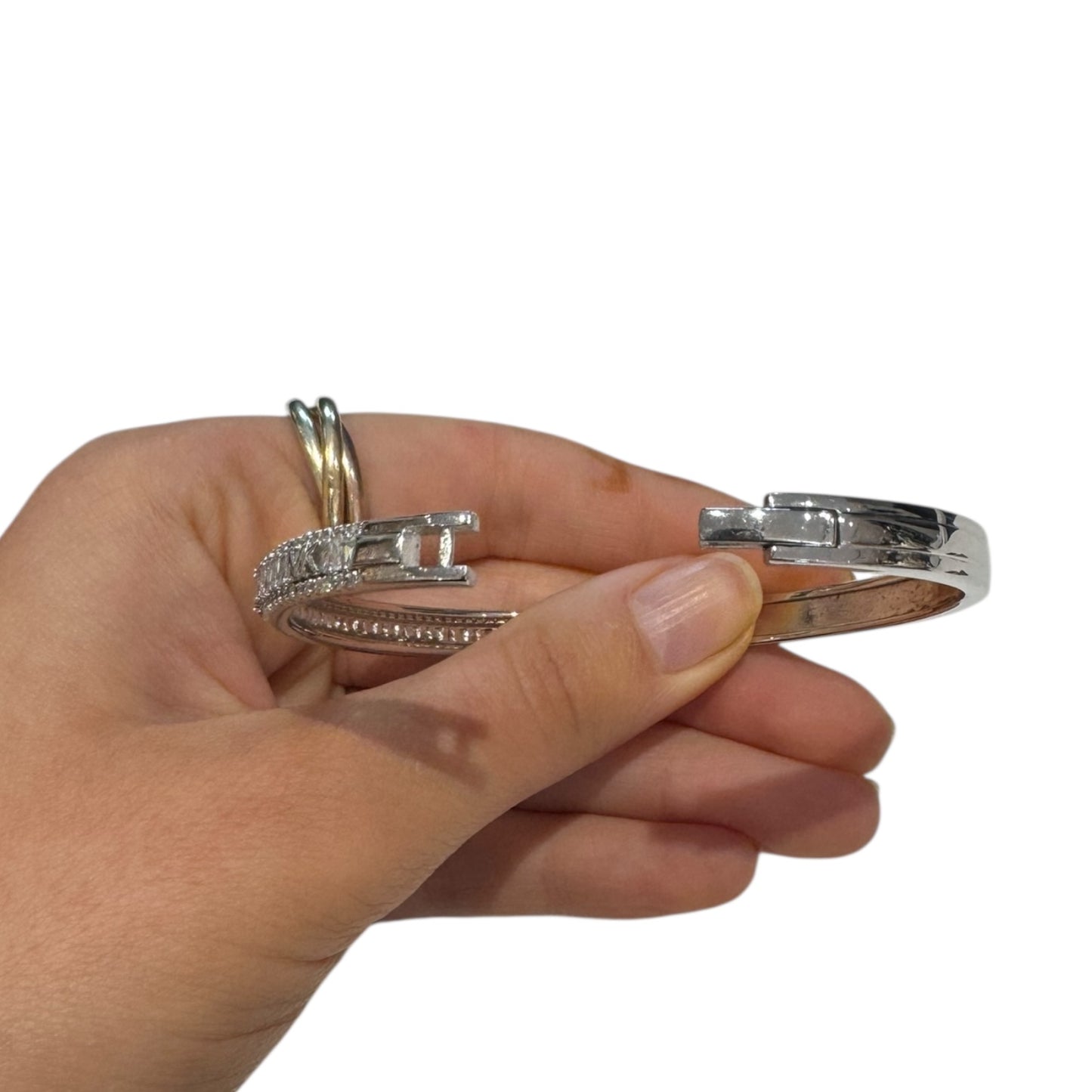 Michael Kors Silver Sparkly Bangle