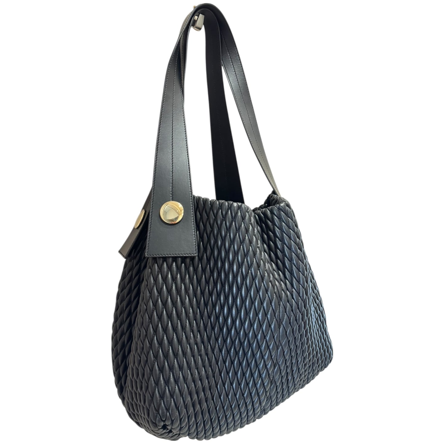 Proenza Schouler Large Black Quilted Leather Tote