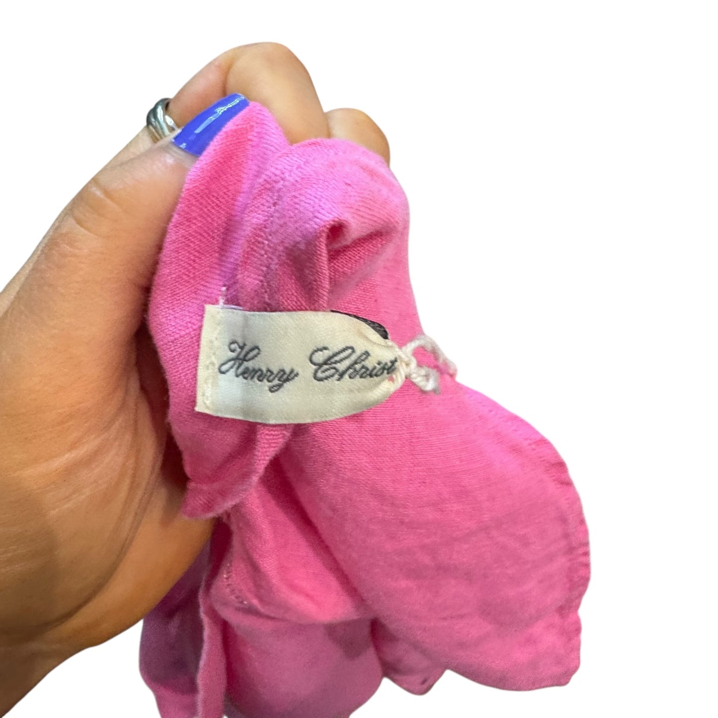 Henry Christ Pink Linen Shirt - 16/18 - NEW