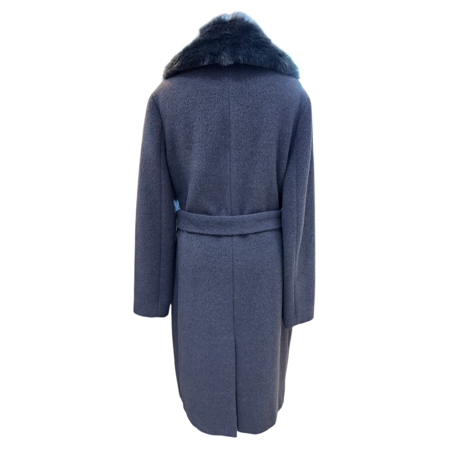 Guess Brenda Blue Coat with Faux Fur Collar - 12/14