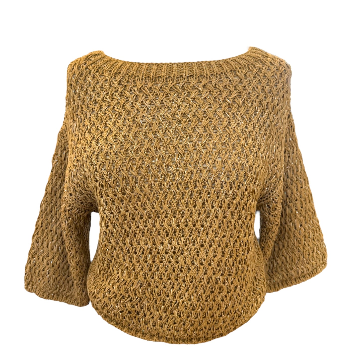 Marella Coffee Crochet Top - 8/10 - NEW