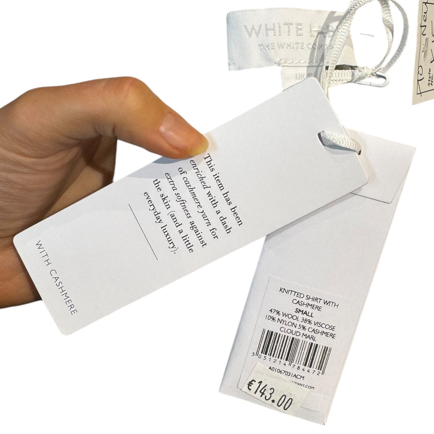 The White Label Knitted Shirt with Cashmere - 10/12 - NEW