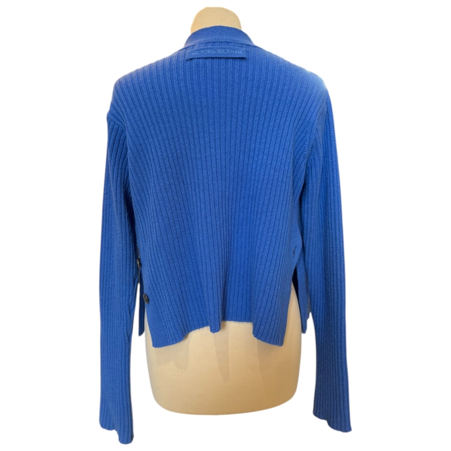 Victoria Beckham Wrap Cardigan in Blue - 8/10