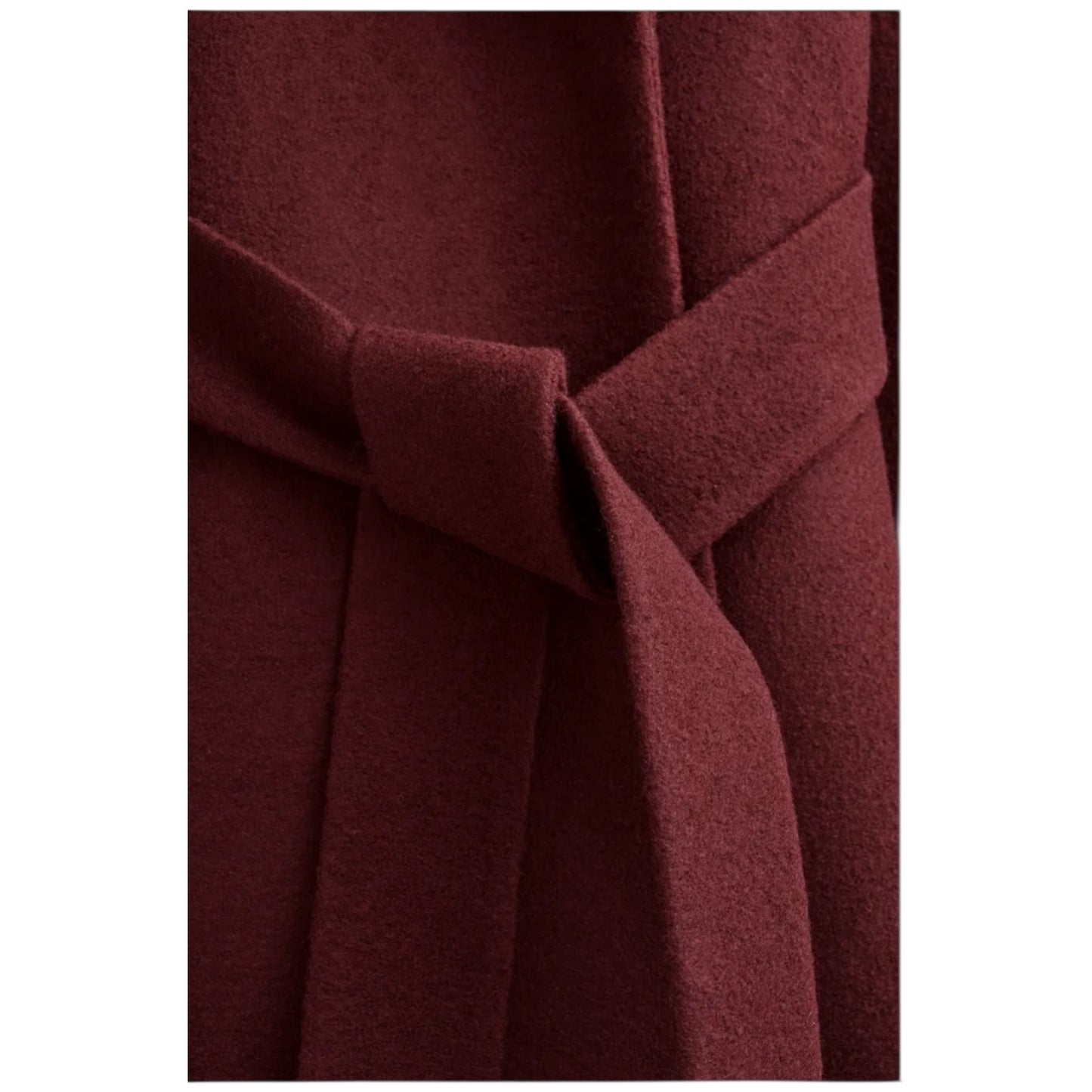 COS Maroon Wool Coat - 10