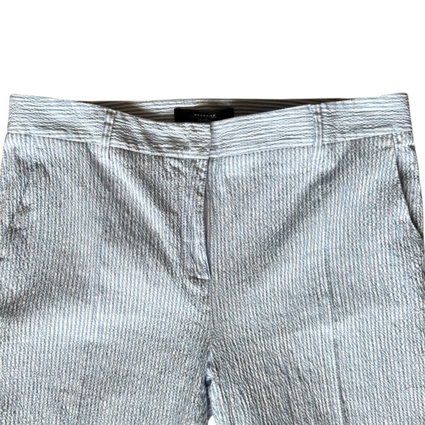 Weekend Max Mara Blue Stripe Trousers - 12