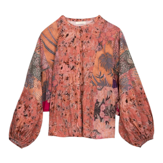 Mes Demoiselles Coral Pattern Blouse - 12