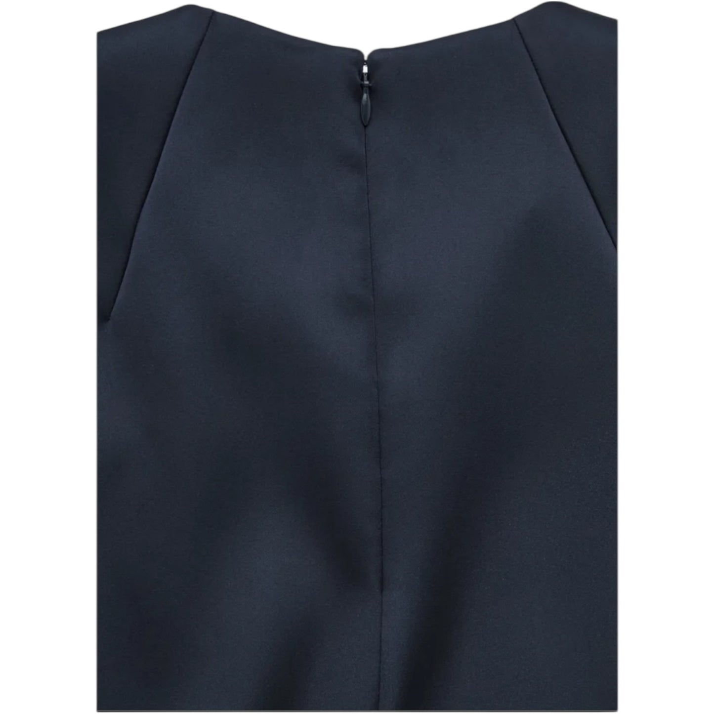 COS Navy A-Line Satin Dress - 8