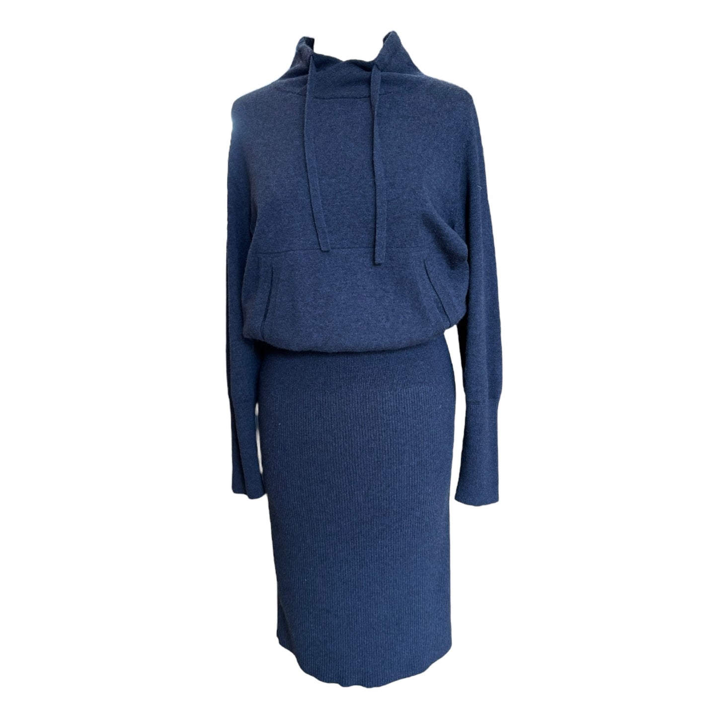 Akris Navy Cashmere Dress - 10