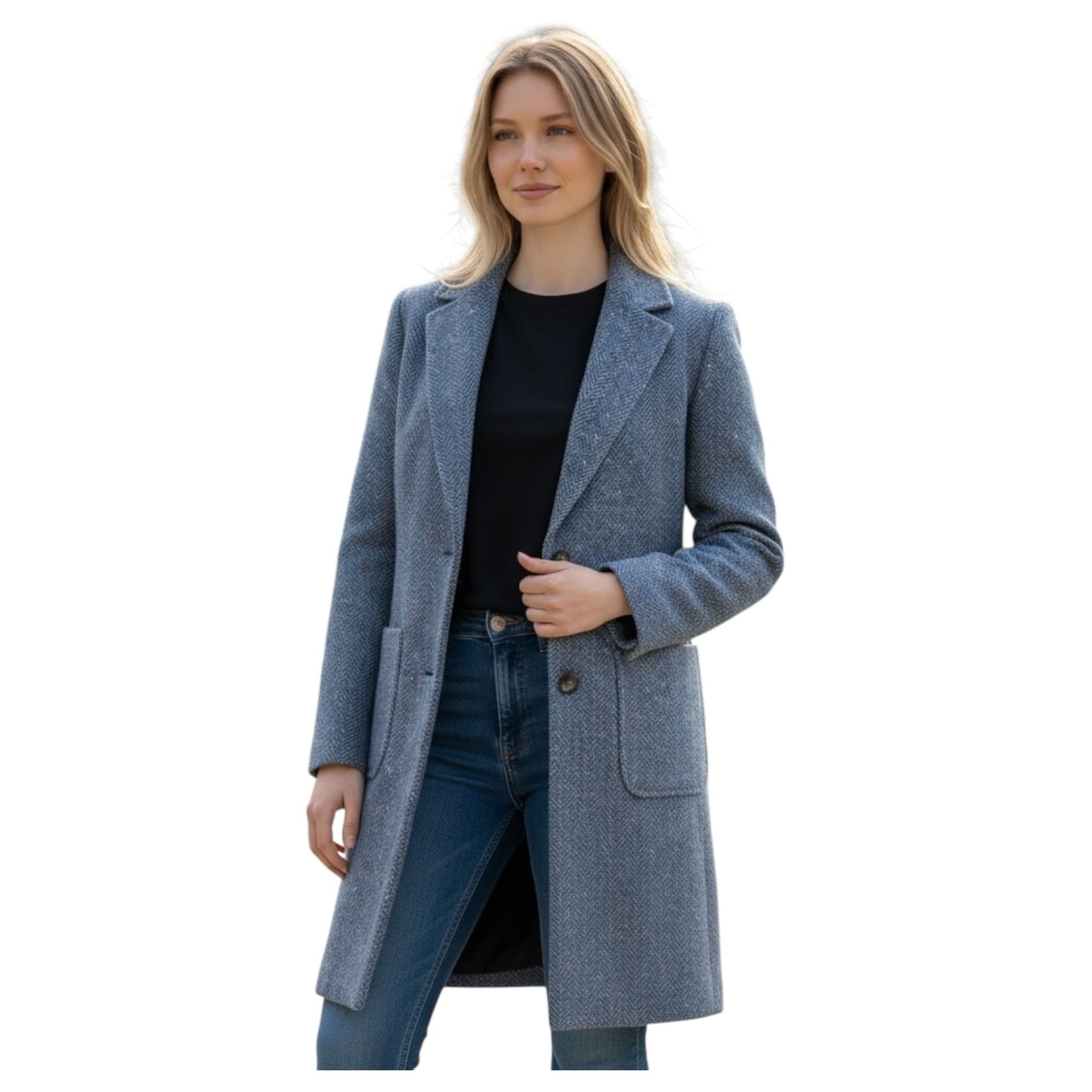 Magee 1866 Blue Tweed Coat - 8