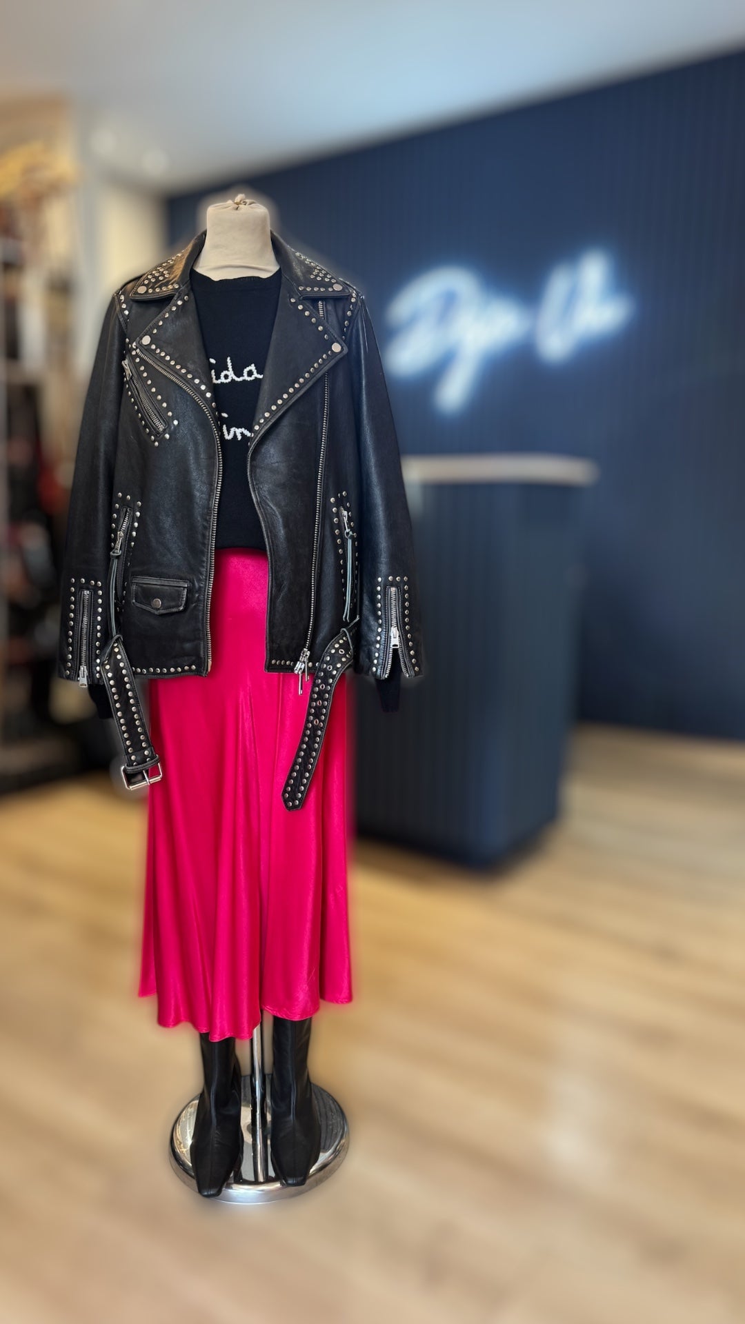 All Saints Billie Studded Biker Jacket - 10/12