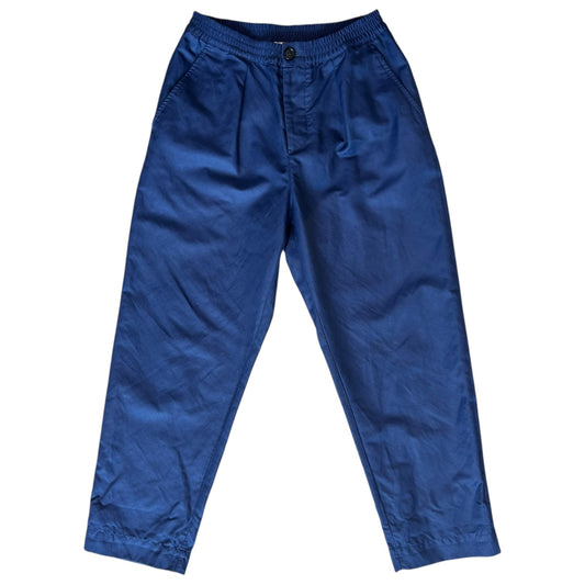 Marni Navy Linen Blend Trousers - 8/10