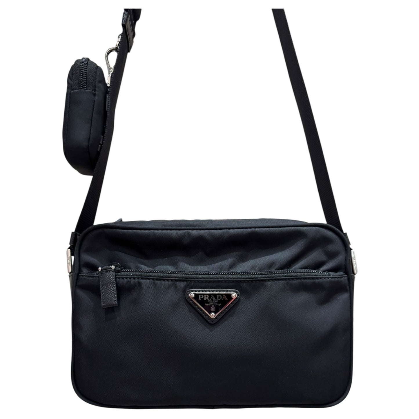 Prada Black Re-Nylon Cross Body Bag