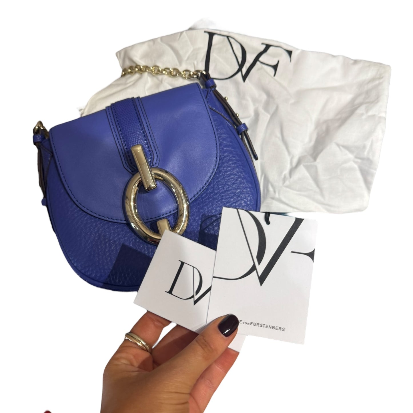 DVF Purple 'Sutra Mini' Cross Body Bag