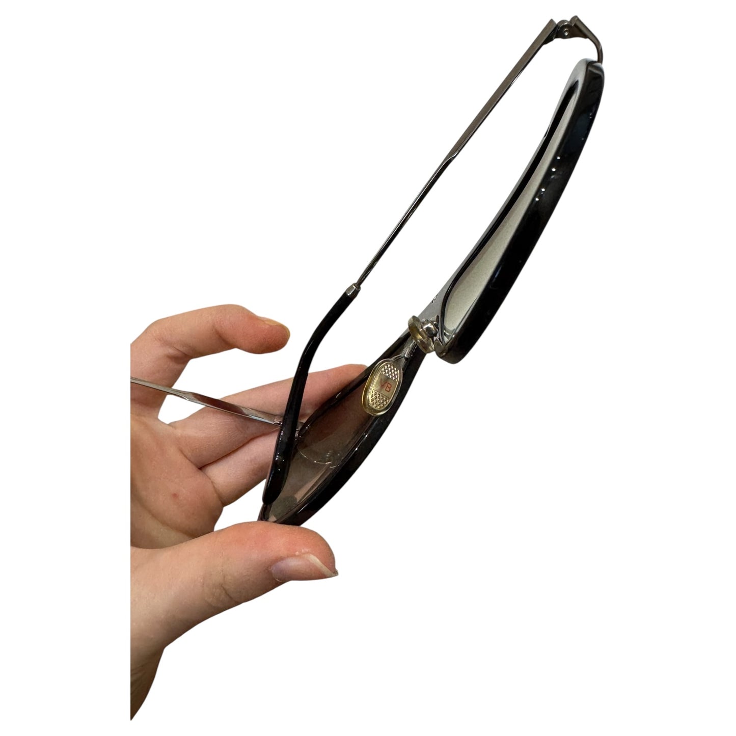 Victoria Beckham Half Moon High Brow VB155S Black and Silver