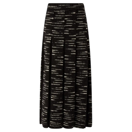 Joseph Black and White Printed Yarn Skirt - 10