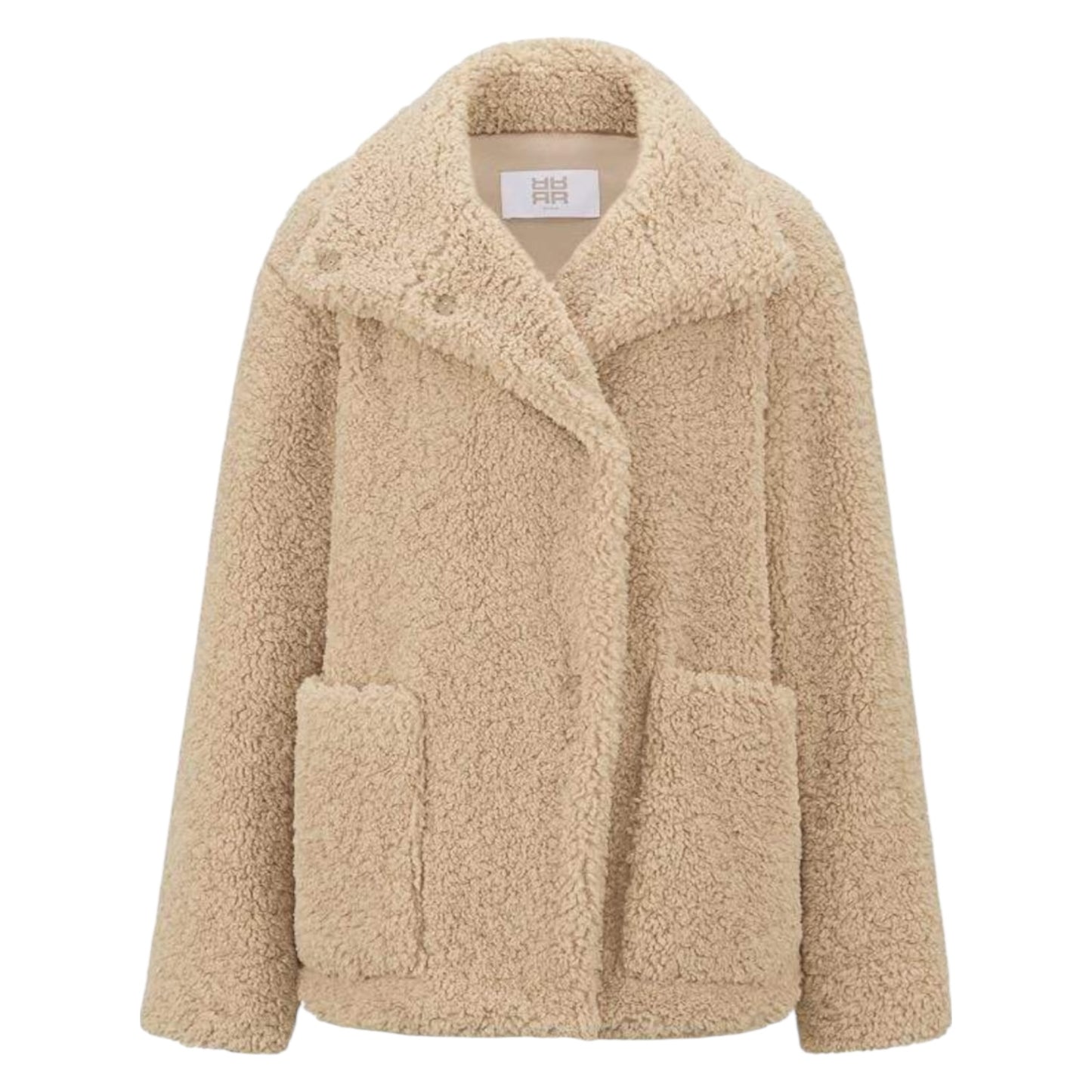 Riani Marble Teddy Jacket in Beige - 14