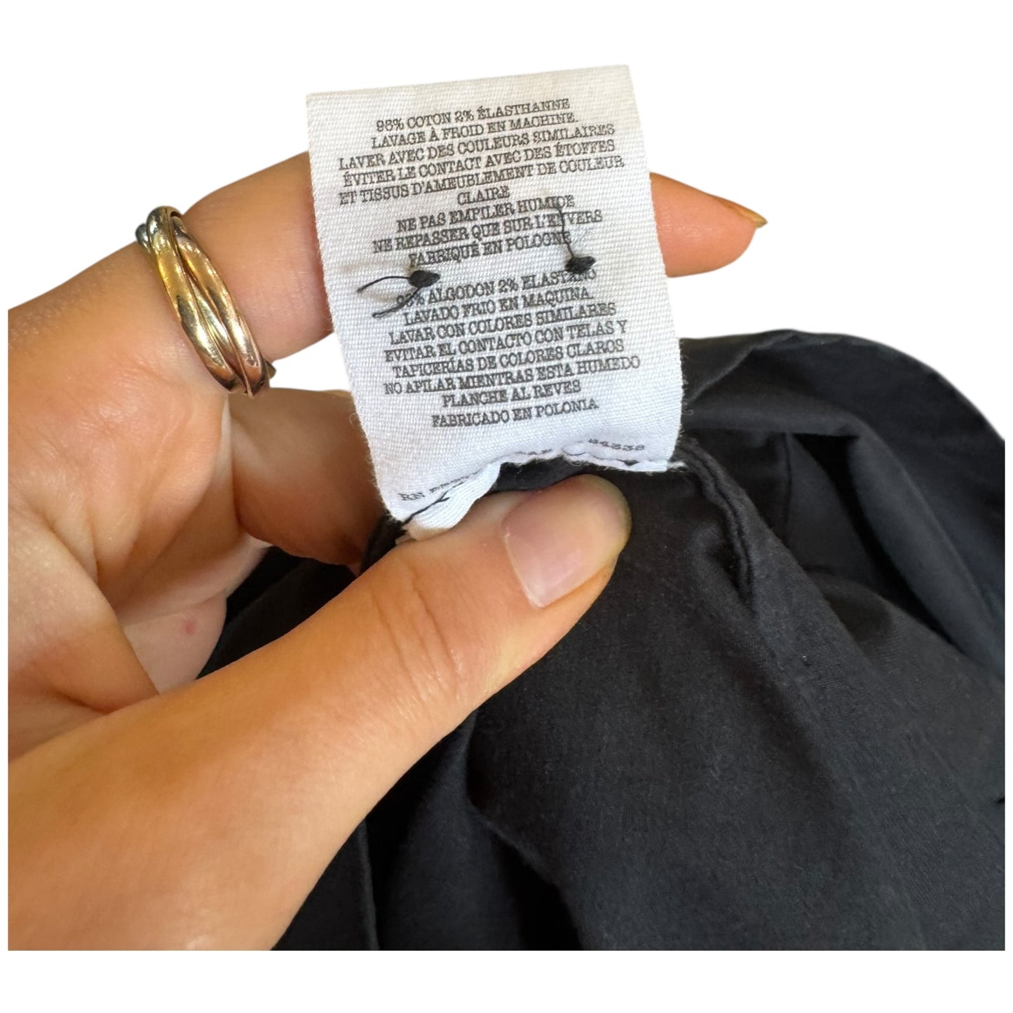 YMC Black Temple Stretch Cotton Dress - 12