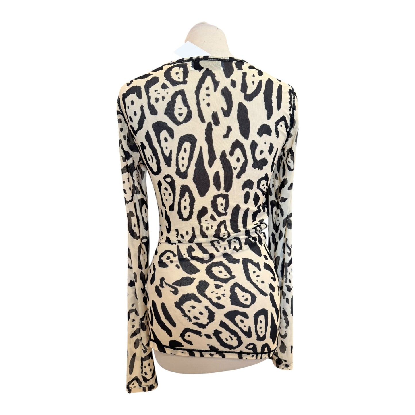 SportMax Animal Print BIS Tulle Top - 10