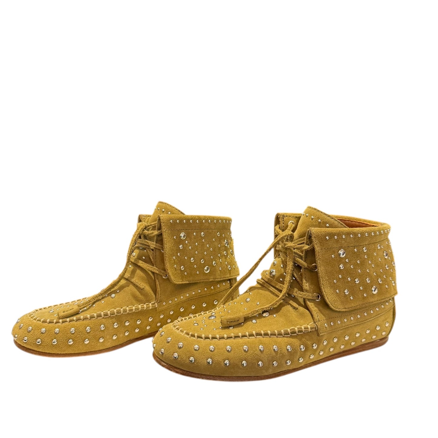 Zadig & Voltaire Studded Moccasin Ankle Boots - 6