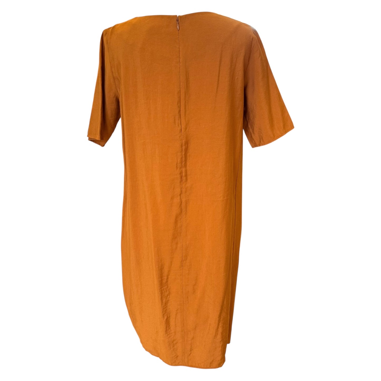Cos Terracotta Dress with Gathered Hem - 8/10