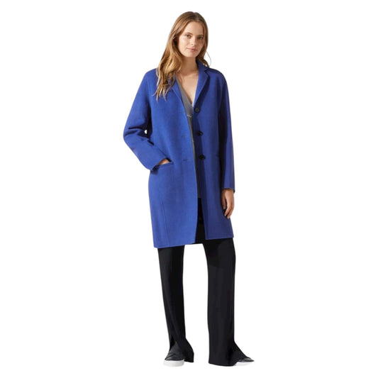 Jigsaw Cobalt Double Face Oval Coat - 10