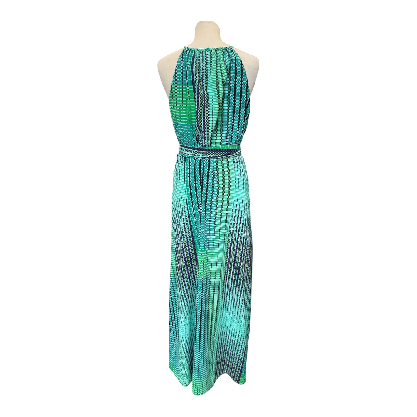Anonyme Green and Blue Maxi Dress - 16/18