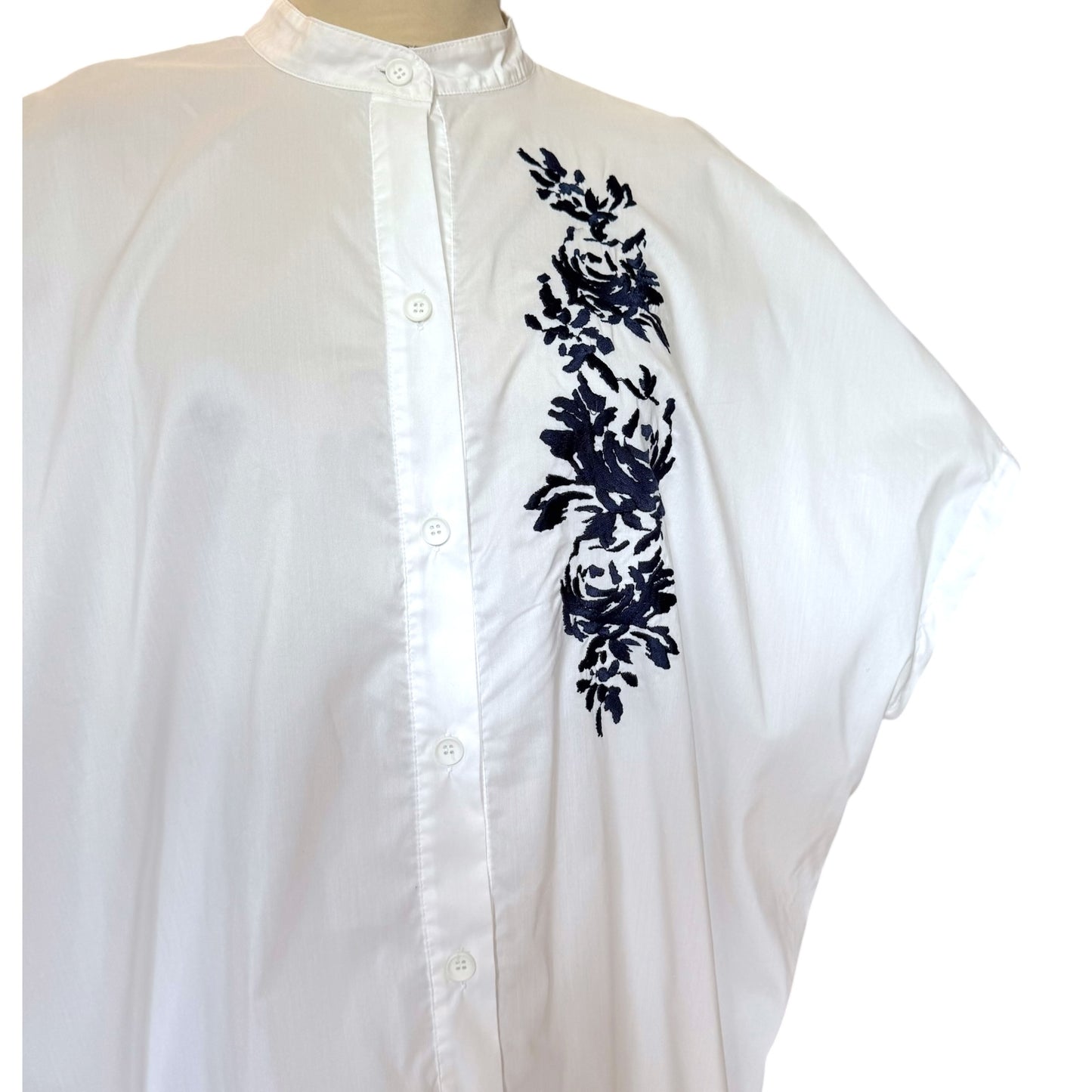 Marina Rinaldi White Embroidered Shirt - 16
