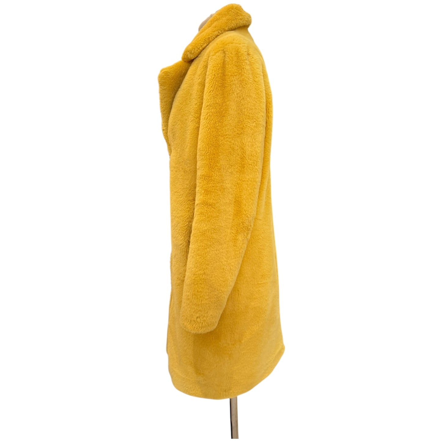 Oakwood Yellow Faux Fur Coat - 10