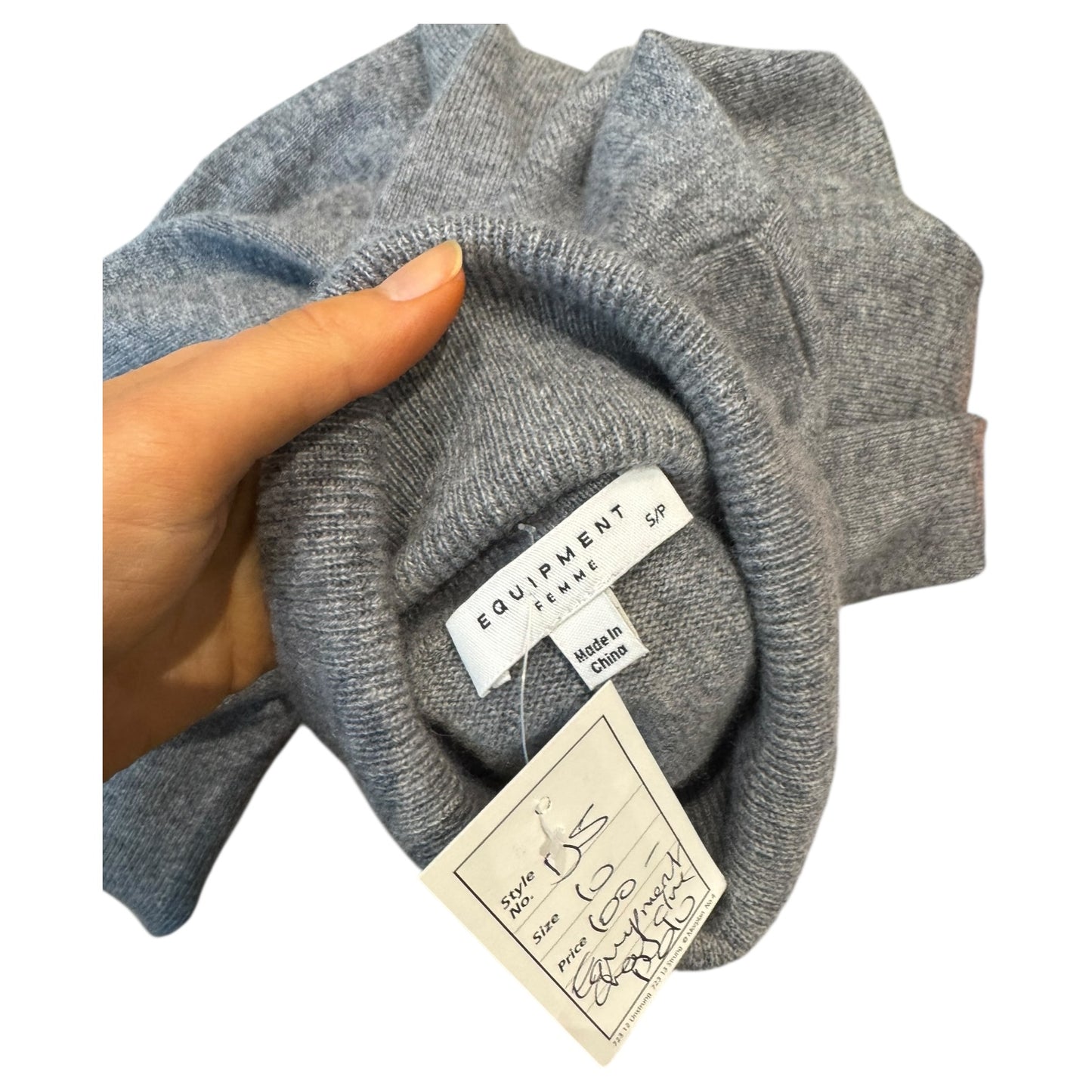 Luisa Cerano Grey Polo Merino Wool and Silk Blend Jumper - 12