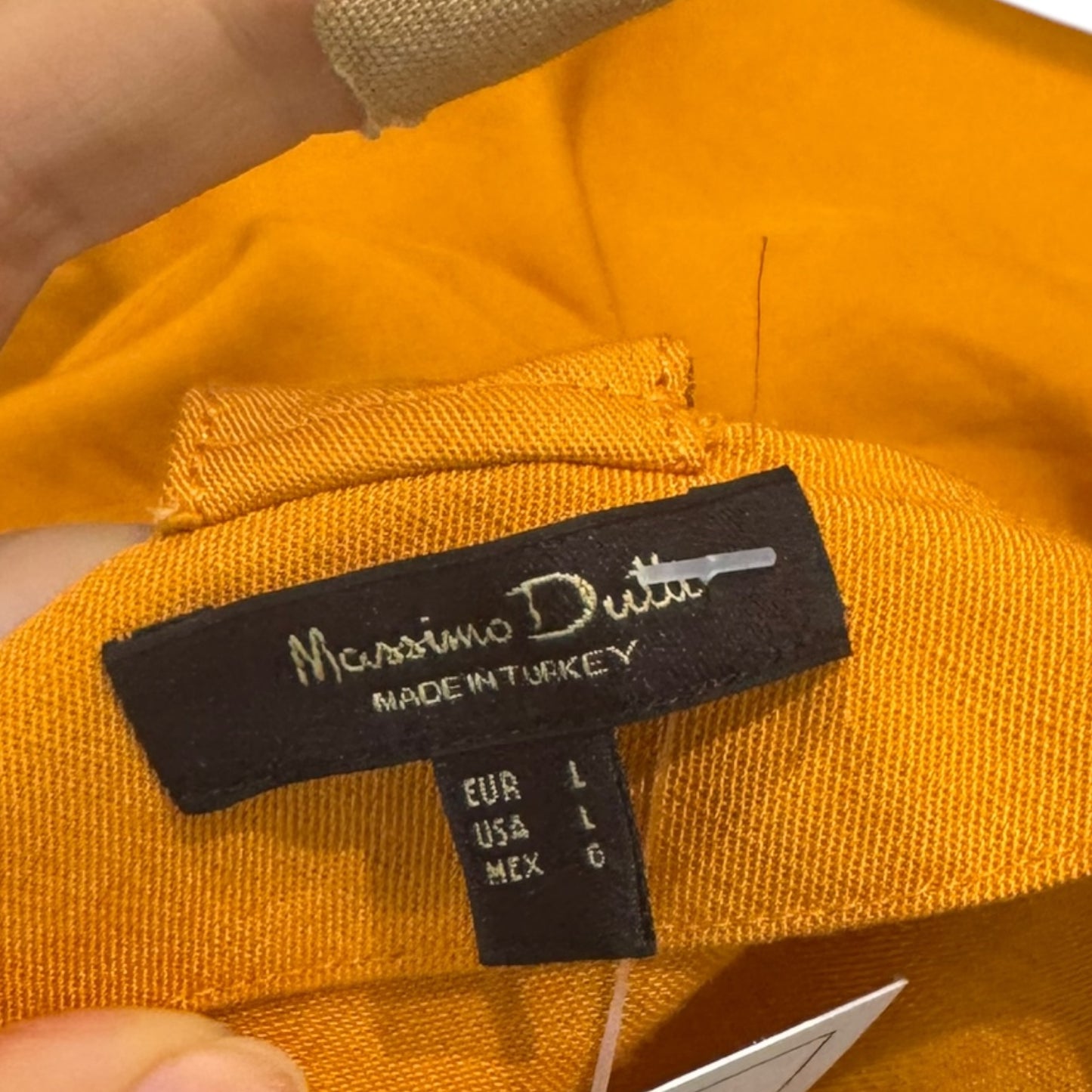 Massimo Dutti Orange Open Back Dress - 12/14
