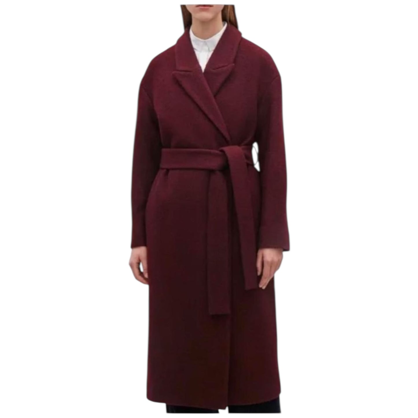 COS Maroon Wool Coat - 10