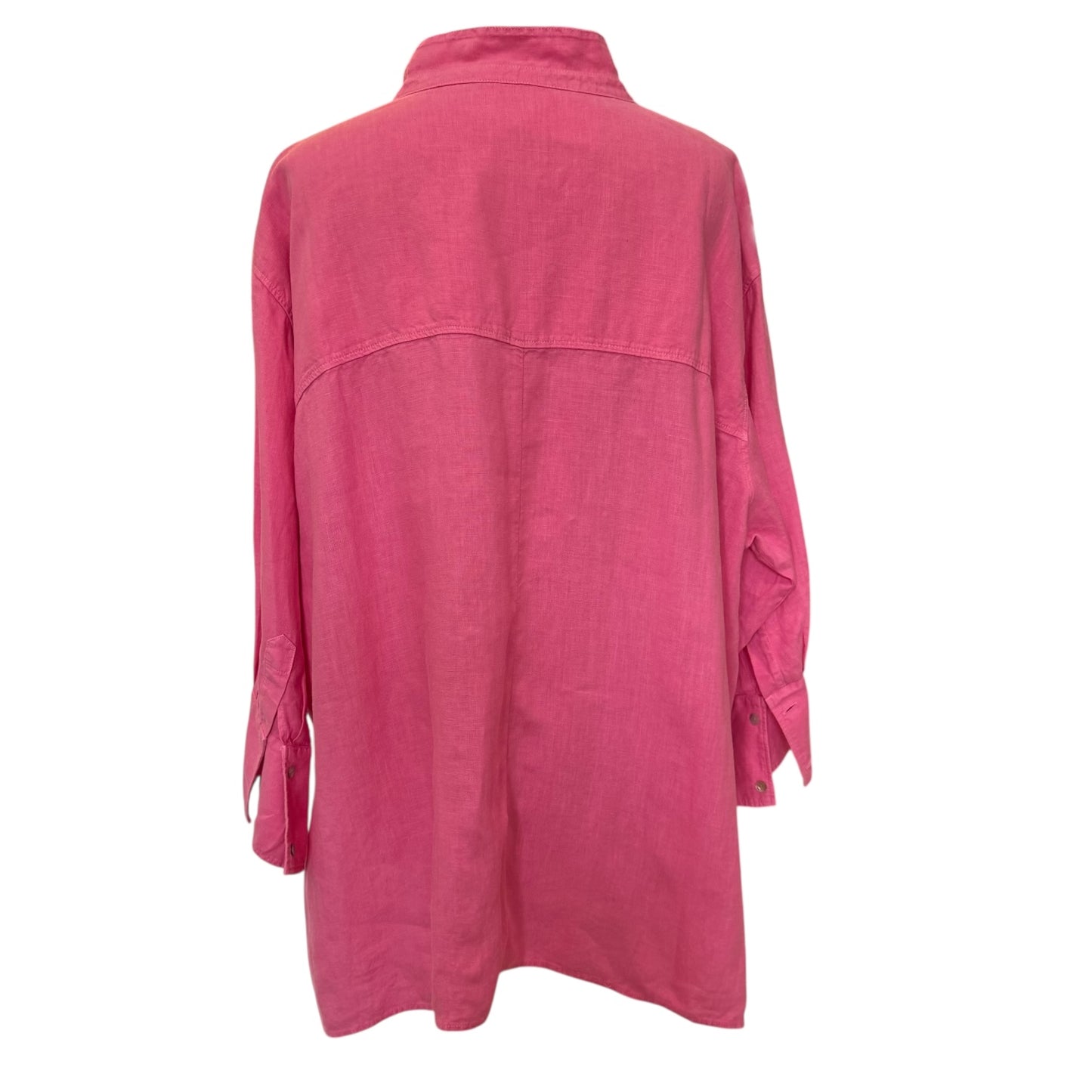 Henry Christ Pink Linen Shirt - 16/18 - NEW