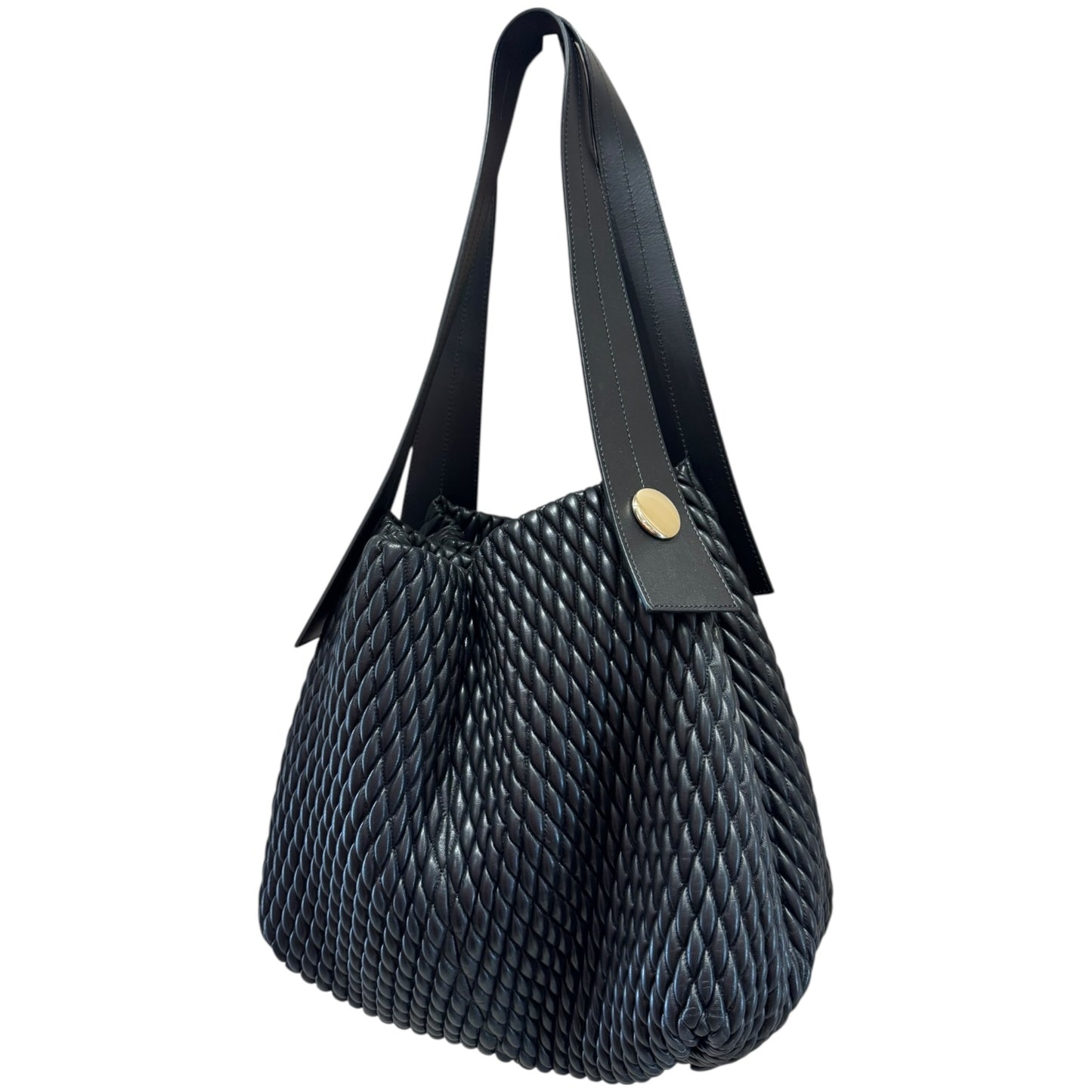 Proenza Schouler Large Black Quilted Leather Tote