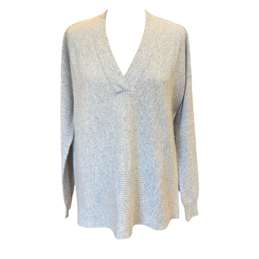 Repeat Cashmere Pale Blue V Neck Sweater - 10/12 & 14/16