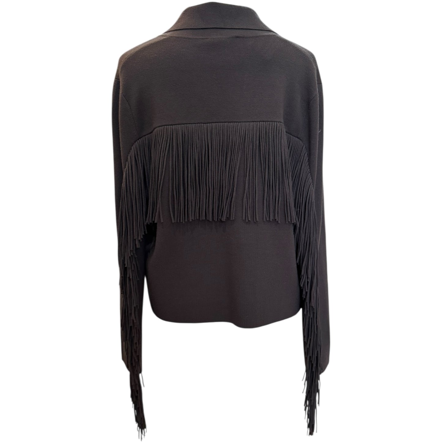 Marella Brown Fringed Cardigan - 8/10