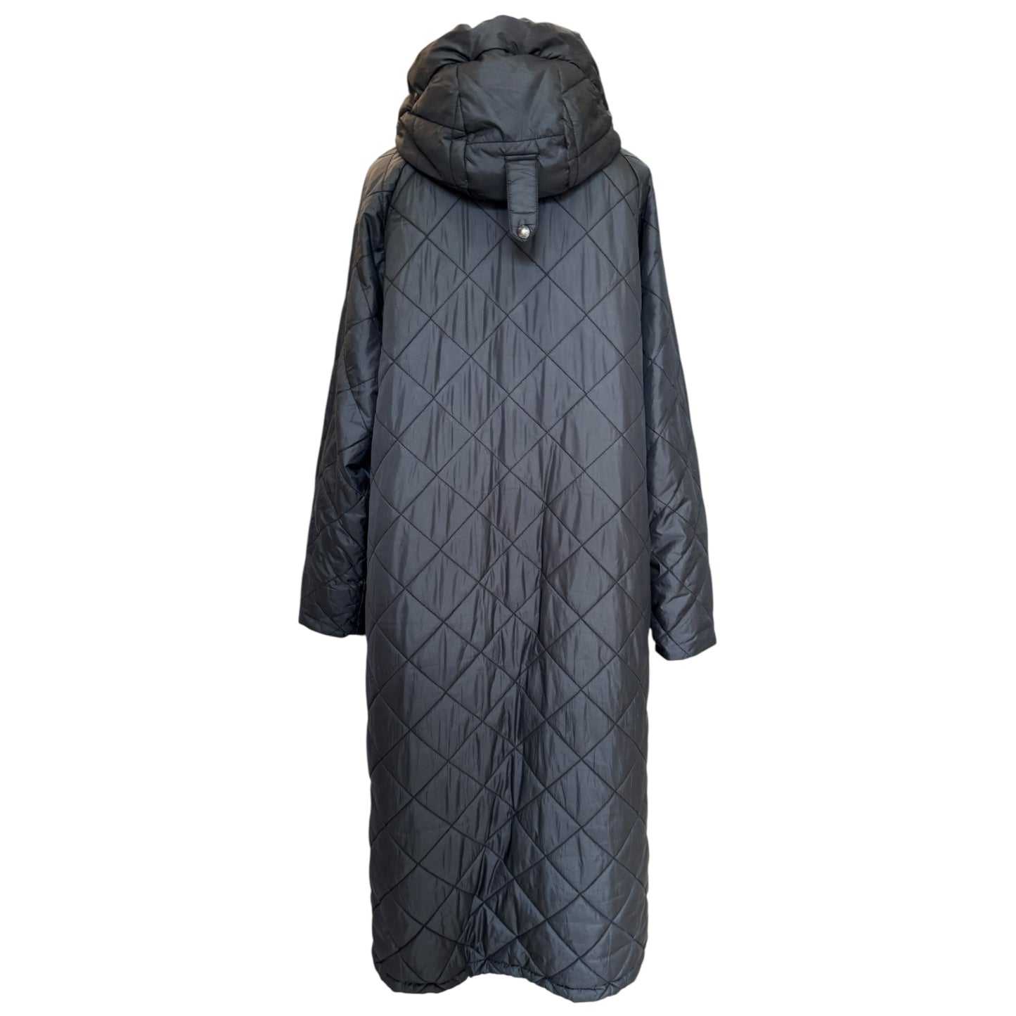 Ilse Jacobsen Black Padded Long Coat - 12
