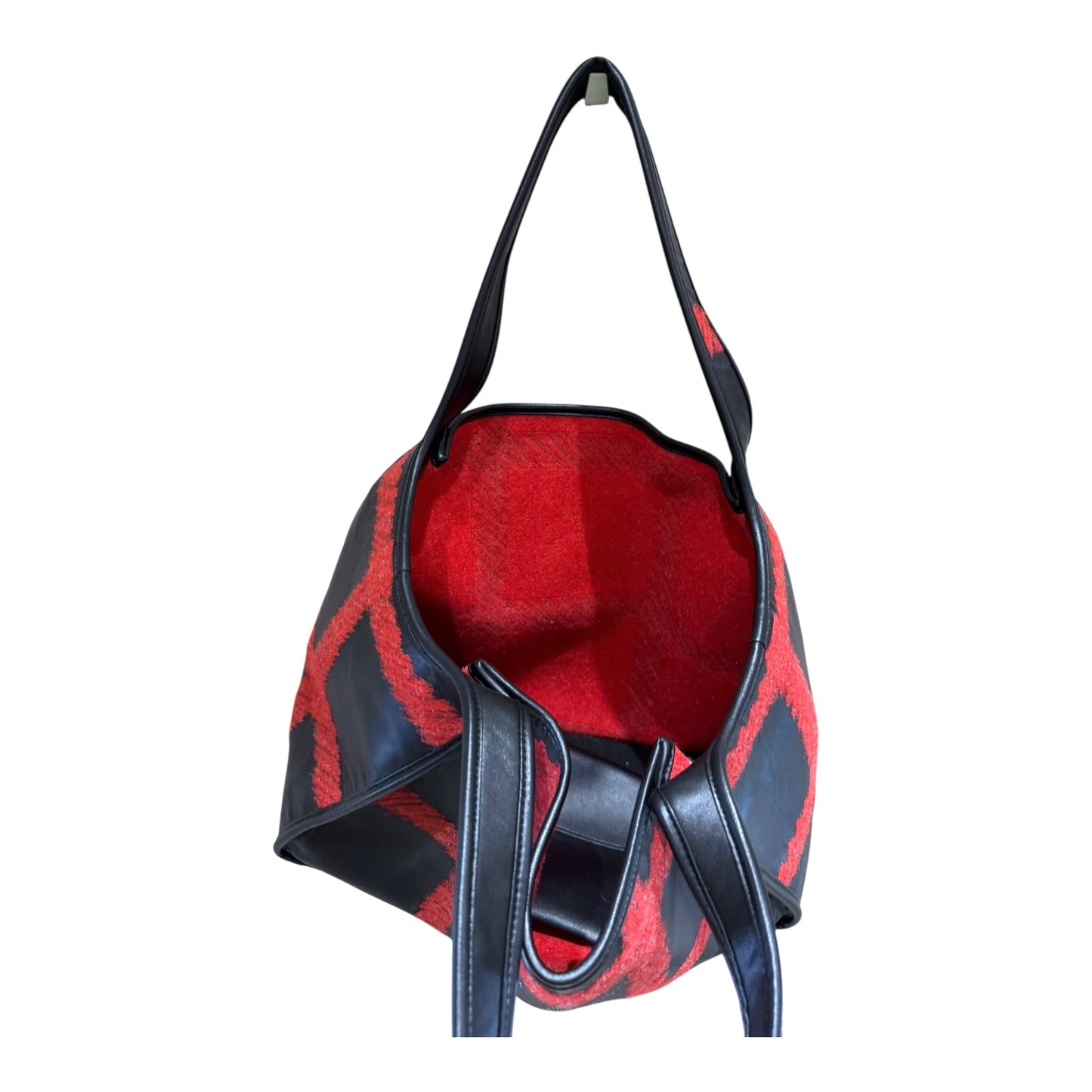 Stella McCartney Black and Red Tote Bag