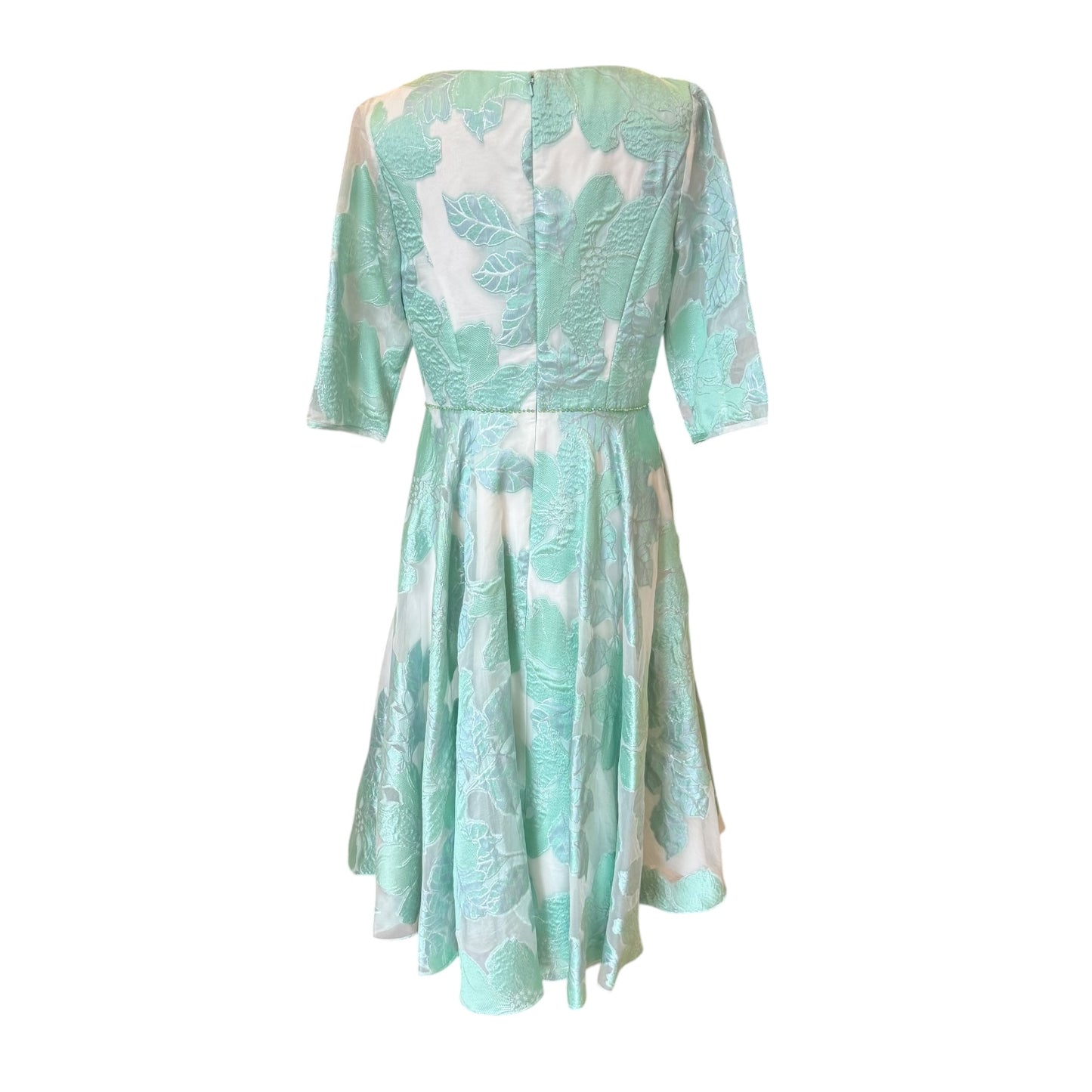 Veromia Turquoise and White Floral Dress - 12