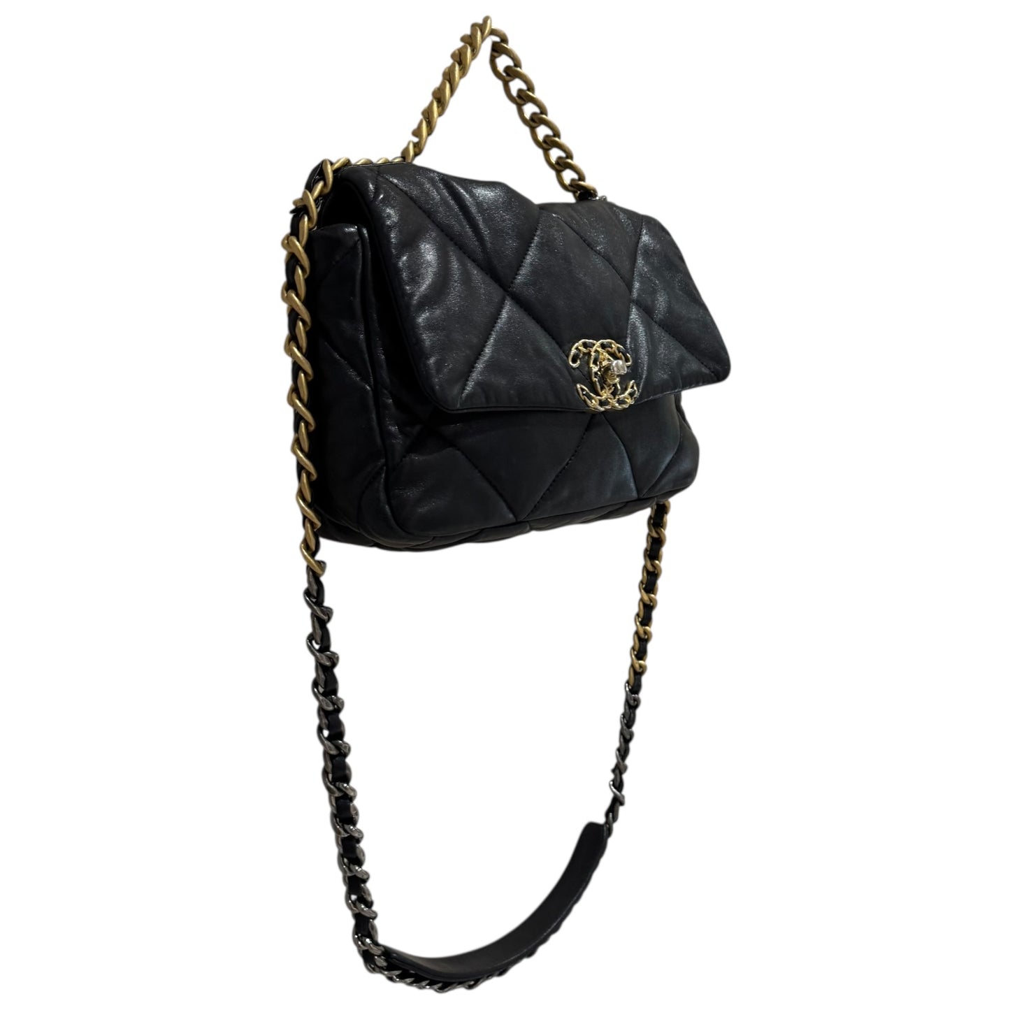 Chanel Black Quilted '19' Bag
