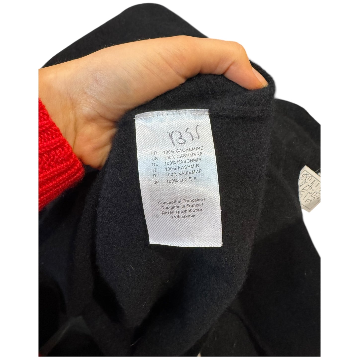 Estheme Studio Black Cashmere V Neck Jumper Dress - 12