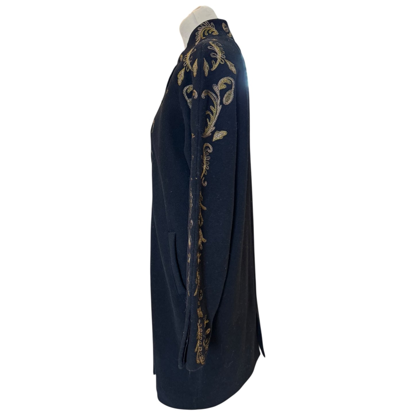 Day Birger et Mikkelsen Black Gold Brocade Coat - 10