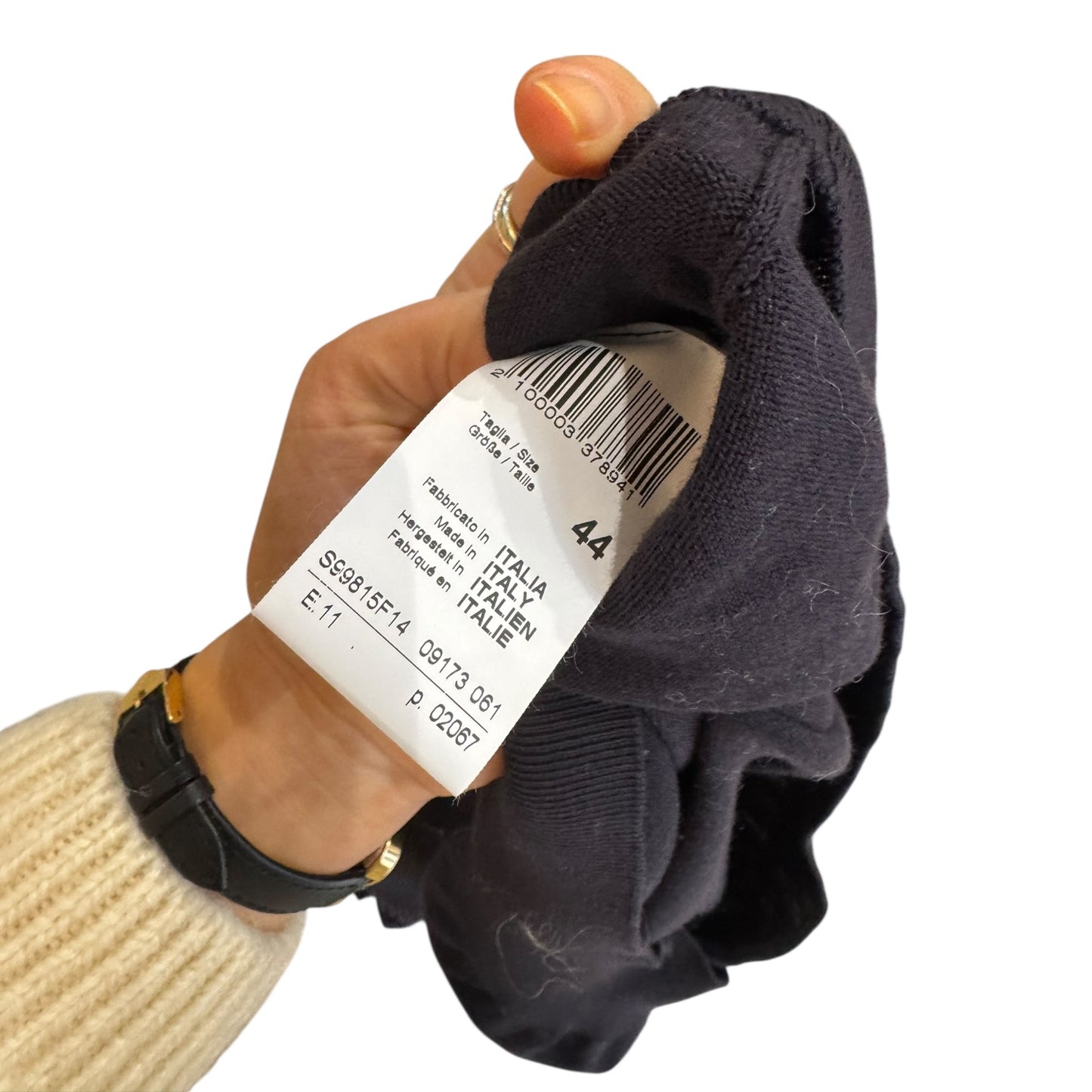 Peserico Navy Sparkle Shoulder Jumper - 10