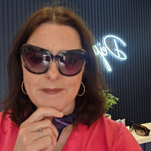 Diesel Blue Oversized Sunglasses