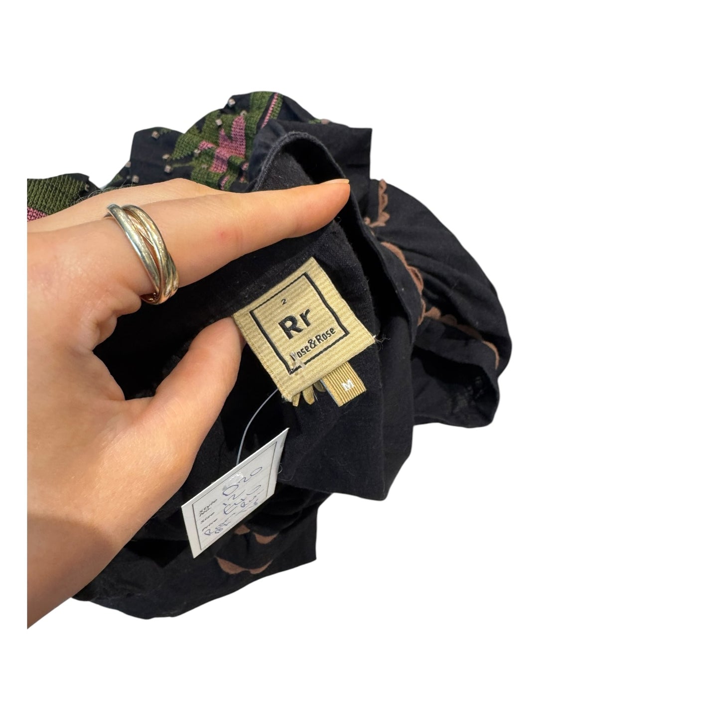 Rose & Rose Black Embroidered Top - 12