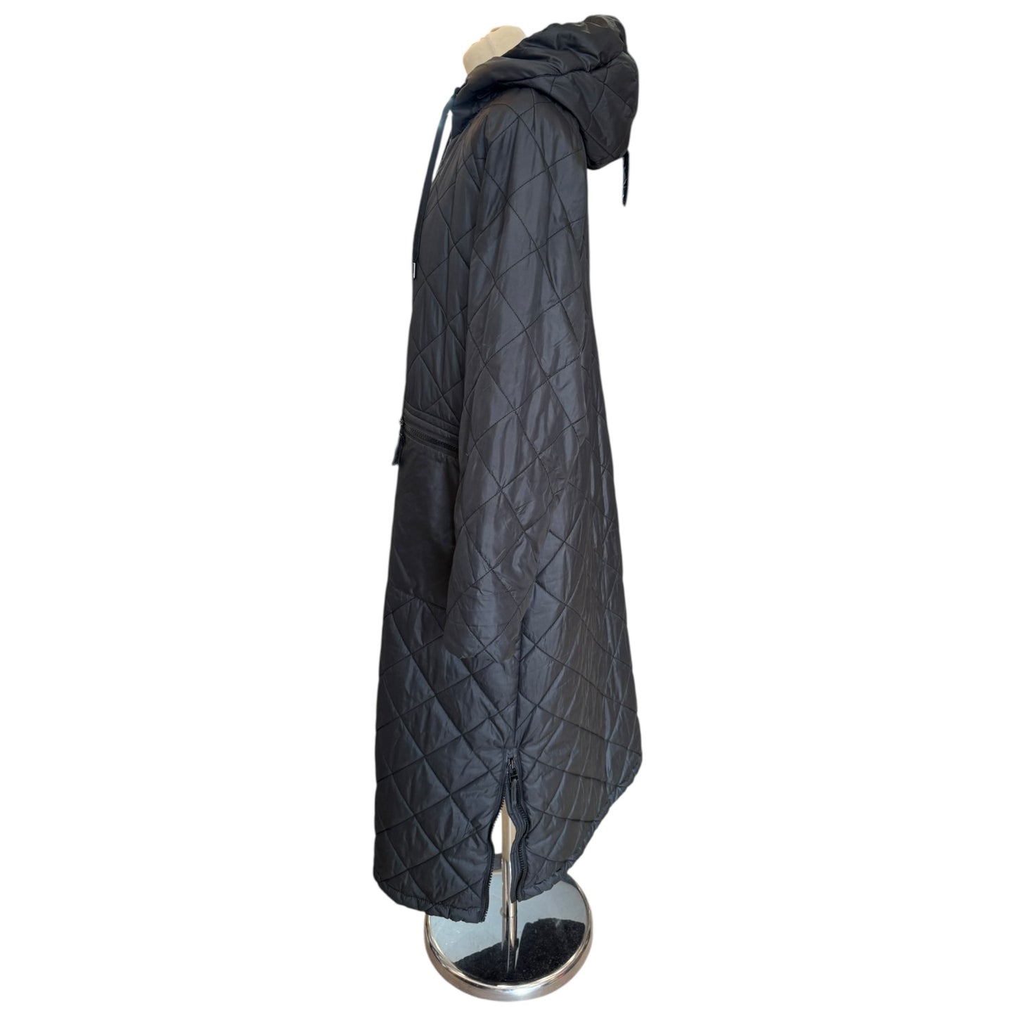 Ilse Jacobsen Black Padded Long Coat - 12