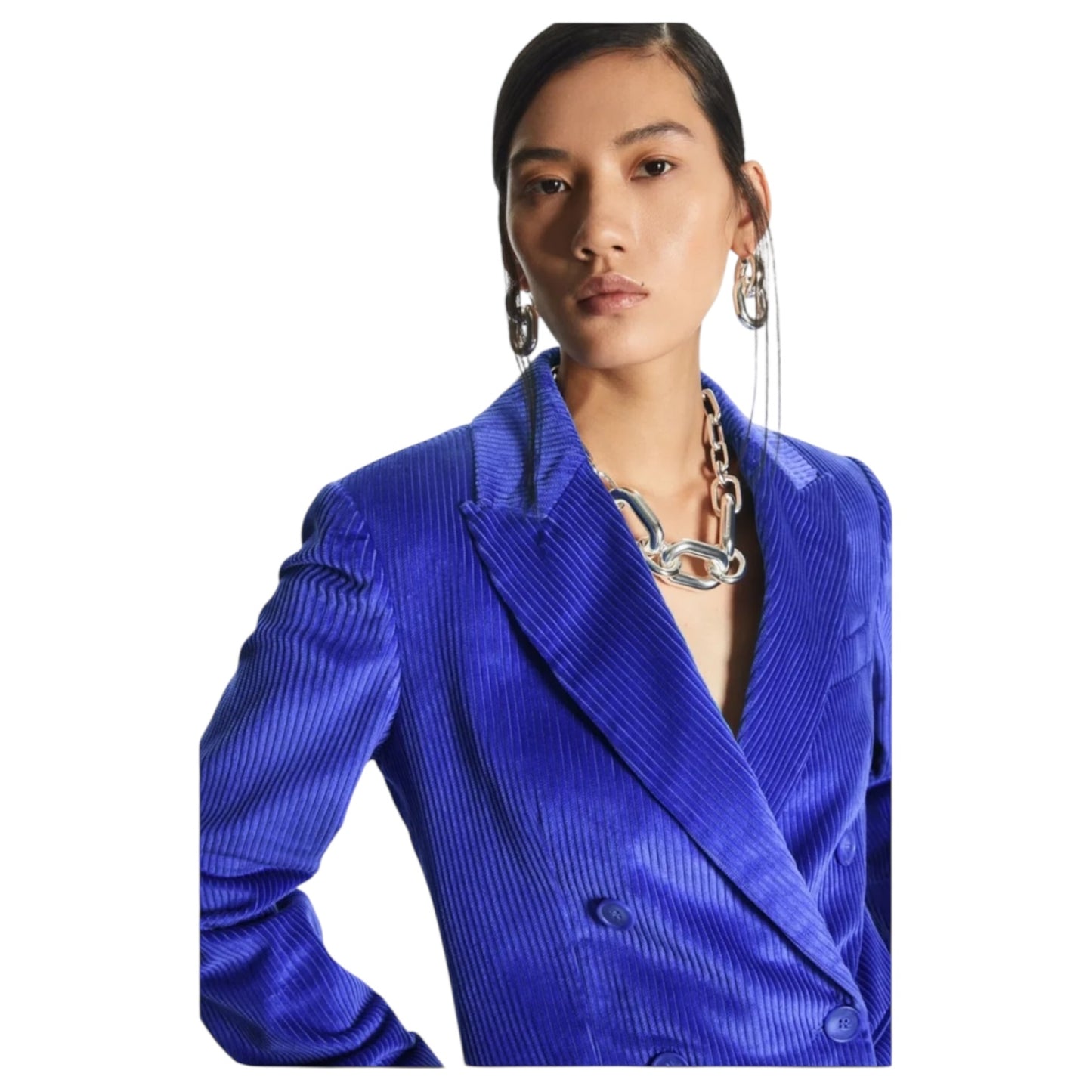 COS Blue Corduroy Trouser Suit - 6