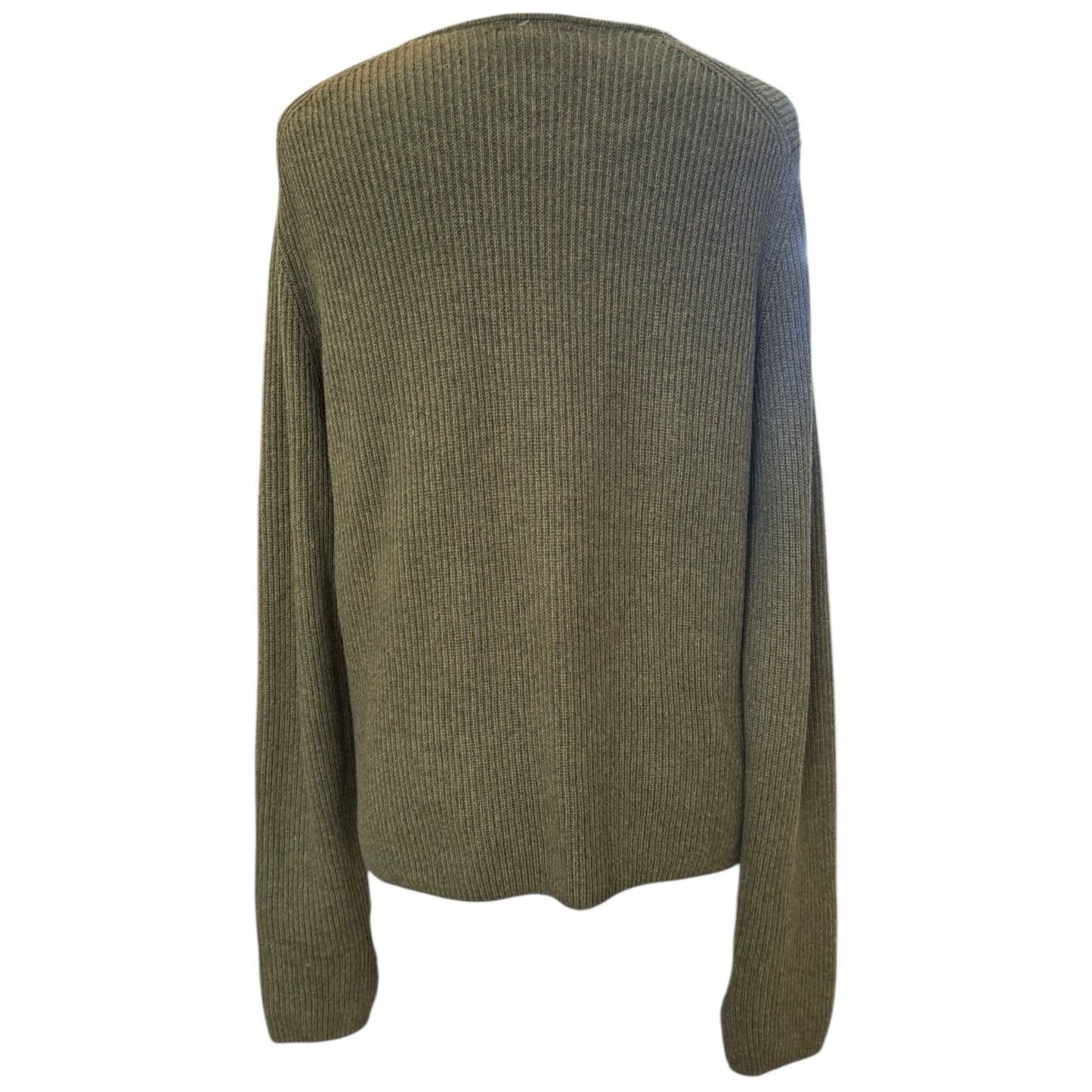 Jigsaw Khaki Knit V Neck Jumper - 12