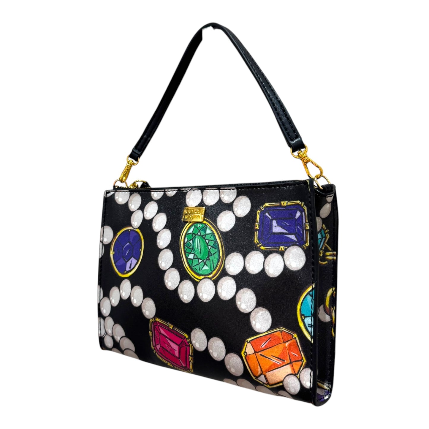 Boutique Moschino Black Patterned Bag